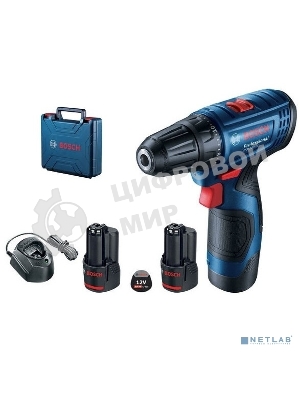 Дрель-шуруповерт Bosch GSR-120, 12 В, 2 Ач, 30 Нм, щеточный