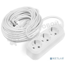 Удлинитель Smartbuy SBE-16-3-10-Z 3 гнезда 10 метров 16А/3,5 кВт с заземлением ПВС 3х1,0