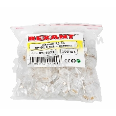 Разъем Rexant RJ-45(8P8C) под витую пару, UTP, категория 6, с вставкой