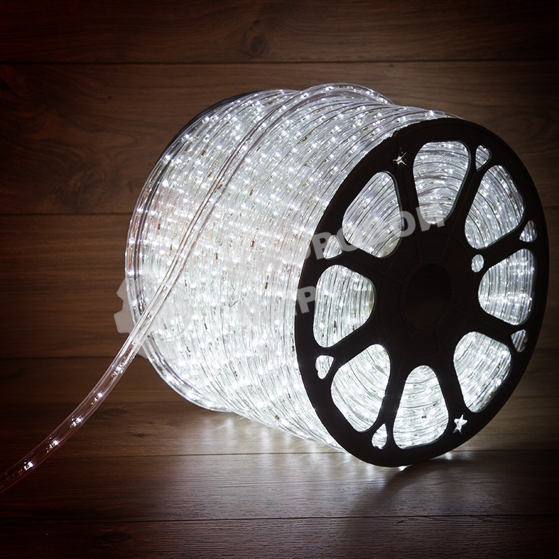 Дюралайт Neon-night LED, эффект мерцания (2W) - белый, 36 LED/м, бухта 100м