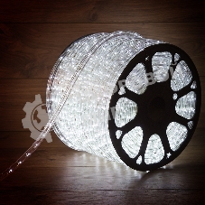 Дюралайт Neon-night LED, эффект мерцания (2W) - белый, 36 LED/м, бухта 100м