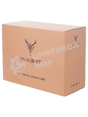 Кресло игровое Knight TITAN черный ромбик эко.кожа с подголов. крестовина металл