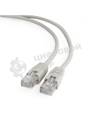 Патч-корд UTP Cablexpert cat.5e, 1м, литой, многожильный серый