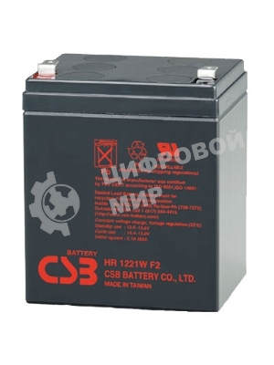 Батарея CSB HR 1221W (12V, 5Ah) F2