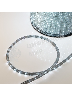 Дюралайт Neon-night LED, эффект мерцания (2W) - белый, 36 LED/м, бухта 100м