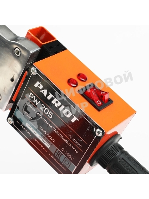 Сварочное оборудование, Инверторы PATRIOT PW 205 170302010 Аппарат для сварки пластиковых труб PATRIOT, 2000W, 6 насадок, резак для труб, перчатки, рулетка, кейс металл.