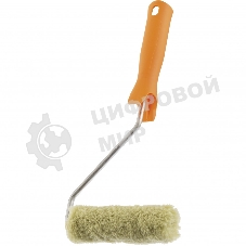 Мини-валик в сборе Сибртех Фасадные работы,110 мм,ворс 12мм,D16мм,Dруч.6мм,полиакрил,полиэстер