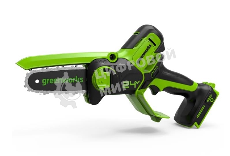 Цепная пила аккумуляторная GreenWorks GD24CSMNX, 24V, 15 см, без АКБ и ЗУ (2008707)