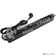 Блок розеток горизонтальный ExeGate ServerPro PDU-19H610 Al-6S-EU2.5-1P, 19