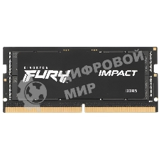 Оперативная память Kingston Fury Impact, DDR5, 16GB (1x16GB), 4800MHz, CL38, SO-DIMM