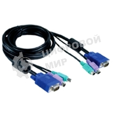 Набор кабелей D-LINK DKVM-CB3 для DKVM - 2хPS/2,1xVGA, 3м