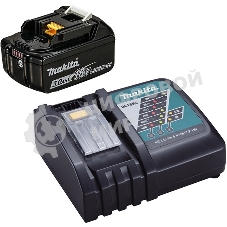 Аккумулятор Makita 191A25-2/+з\у, DC18RC-1шт(б\зар)+BL1830B-1шт,18В,3.0Ач,Li-ion,кор
