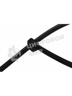 Хомут-стяжка кабельная нейлоновая Rexant 120x2,5 мм, черная, упаковка 100 шт.