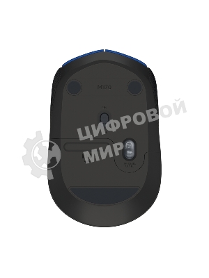 Мышь беспроводная Logitech M171 синий, 1000 dpi, радиоканал, USB, кнопки - 3