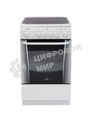 Плита электрическая De Luxe 506004.03ЭС белый, конфорок 4 шт, духовка 60 л, 50 см x 85 см x 60 см