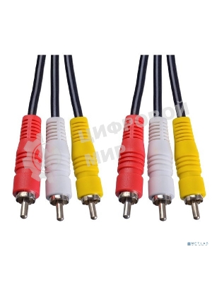 Кабель PERFEO 3xRCA вилка - 3xRCA вилка, длина 3 м