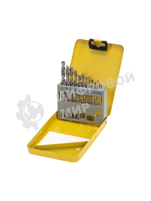 Набор сверл по металлу, 2-8мм (через 0,5мм), HSS, цилиндрический хвостовик, металлический кейс, 13 шт. Kranz