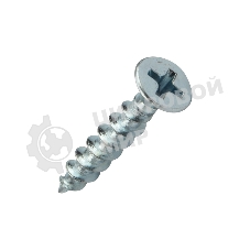 Саморез оконный Kranz острый, 4.1х25, белый цинк, короб (500 шт./уп.)