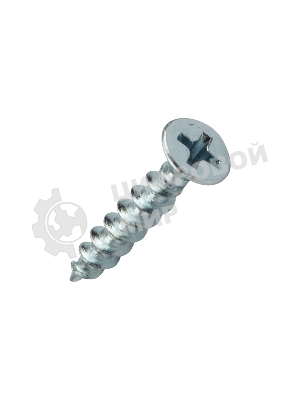 Саморез оконный Kranz острый, 4.1х25, белый цинк, короб (500 шт./уп.)