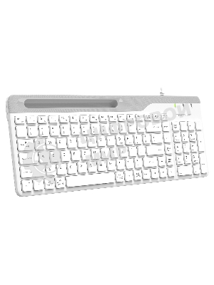 Клавиатура проводная A4Tech Fstyler FK25, USB, белый/серый