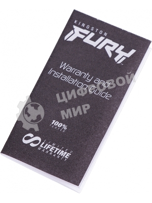 Оперативная память Kingston Fury Beast, DDR5, 32GB (2x16GB), 5200MHz, CL40, DIMM, радиатор, черный