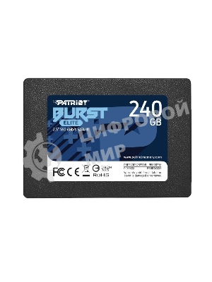Накопитель SSD Patriot Burst Elite, 240Gb, SATA, 2.5