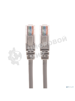 Патч-корд U/UTP Rexant cat.5e, RJ45-RJ45, 26AWG, ZH нг(А)-HF, серый, 3 м