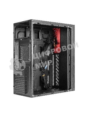 Компьютерный корпус Miditower ExeGate EX298134RUS AA-443U (ATX, без БП, 2хUSB+1хUSB 3.0+HD Audio, черный)