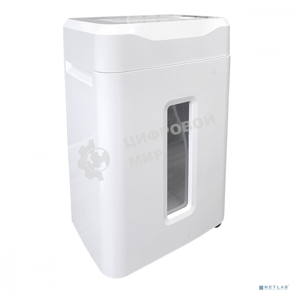 Шредер Office Kit S243N 3,9х38 белый (секр.P-4) фрагменты 35лист. 35лтр. скрепки скобы пл.карты CD