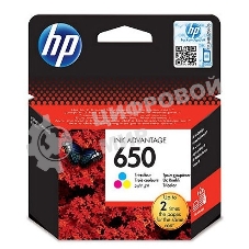 Картридж струйный HP 650 CZ102AE многоцветный для HP DJ IA 2515/2516 (200 стр.)