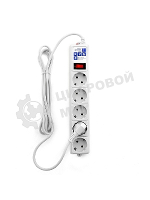 Сетевой фильтр Powercube SPG-B-10-WHITE 3 м, 5 розеток, белый, коробка