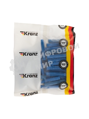 Дюбель распорный Kranz 8х50, синий, пакет (50 шт./уп.)