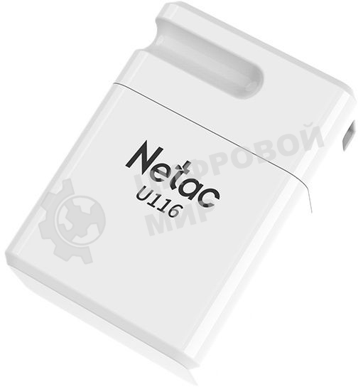 Флешка USB Netac U116 (NT03U116N-004G-20WH), 4Gb, USB 2.0, R/W 70/30, белый