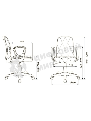 Кресло Бюрократ CH-W327 слоновая кость, экокожа, 120 кг, механизм качания