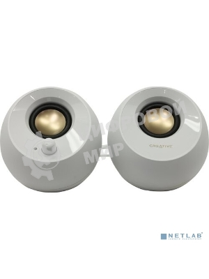 Акустическая система Creative PEBBLE MF1680 2.0 белый 4.4Вт