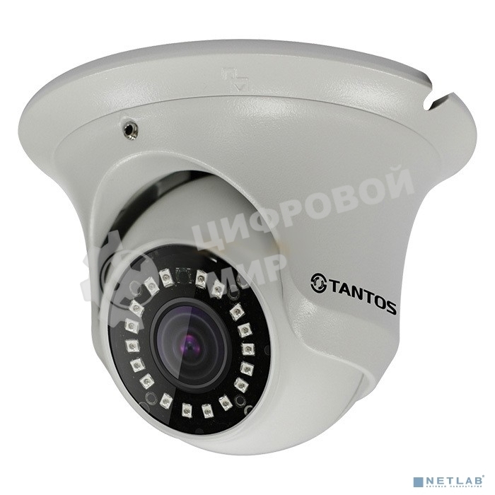 Уличная антивандальная 2 мегапиксельная IP камера Tantos TSi-Ee25FP (2.8) с ИК подсветкой