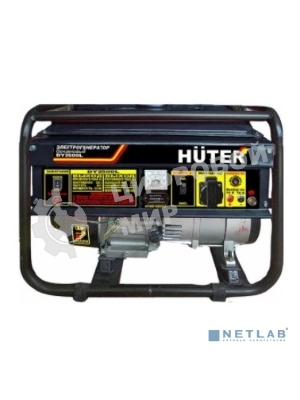 Электрогенератор бензиновый Huter DY2500L, 2.2 кВт, 66 дБ, 38.3 кг