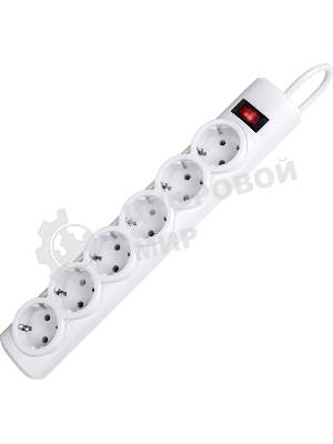 Сетевой фильтр Defender DFS 151 1,8 м, белый, 6 розеток