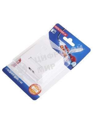 Розетка Rexant сетевая LAN, на стену, (2 гнездо 8Р8С (Rj-45), 5e кат)