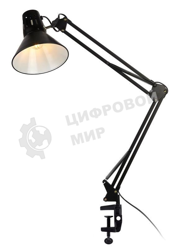 Настольные светильники ЭРА N-121 N-121-E27-40W-BK черный Светильник настольный, цоколь E-27, 40 Вт