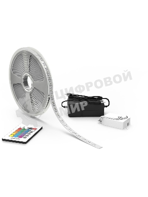 Лента светодиодная Basic в комплекте Gauss 12V 10W/m 700lm/m RGB IP20 LED 3m 1/50