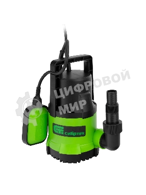 Дренажный насос Сибртех для чистой воды СДН500-5 500 Вт напор 8 м 8000 л/ч