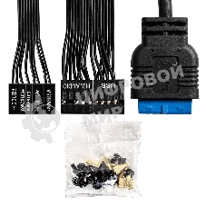 Компьютерный корпус Miditower ExeGate EX298134RUS AA-443U (ATX, без БП, 2хUSB+1хUSB 3.0+HD Audio, черный)