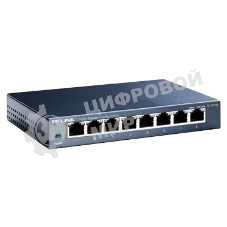 Коммутатор TP-Link SMB TL-SG108 8-port Desktop Gigabit Switch, 8 10/100/1000M RJ45 ports,metal case