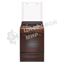 Плита газовая Gefest ПГ 6100-04 0003 коричневый, конфорок 4 шт, духовка 52 л, 60 см x 85 см x 60 см
