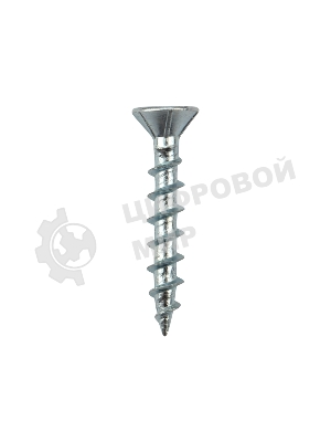 Саморез оконный Kranz острый, 4.1х25, белый цинк, короб (500 шт./уп.)