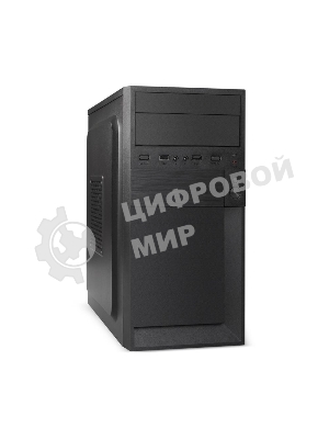 Компьютерный корпус Minitower ExeGate EX291139RUS BAA-105-01 (mATX, без БП, 2*USB, аудио, черный)