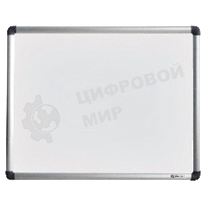 Демонстрационная доска Cactus CS-MBD-120X150 магнитно-маркерная, лак, 120x150 см, алюминиевая рама белый
