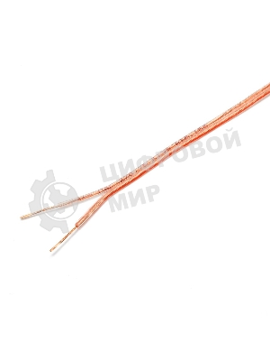 Акустический кабель Cablexpert CC-TC2x0,75-15M, прозрачный, 15 м, бухта