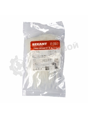 Хомут с площадкой под маркер Rexant nylon 100x2,5 мм 100 шт. белый
